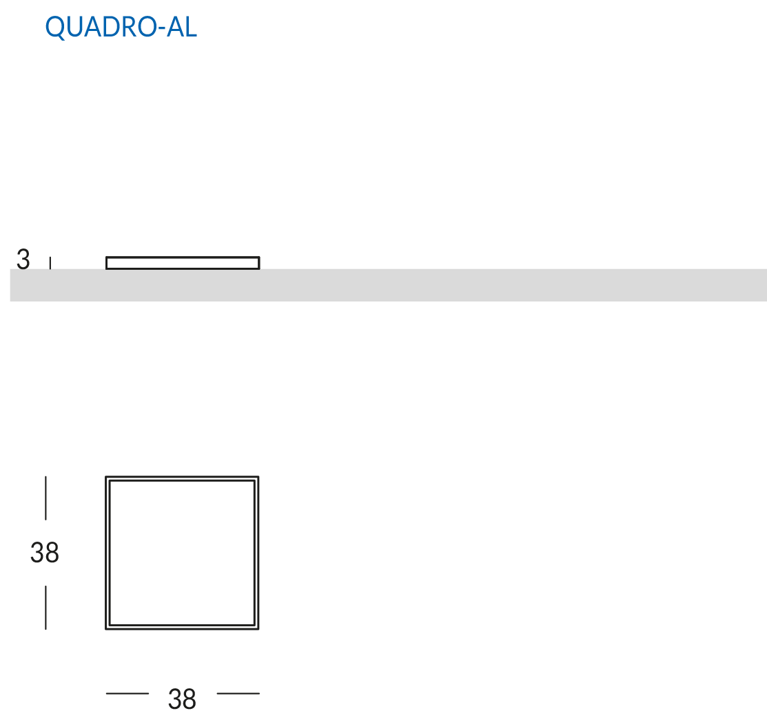 Tablett in Quadratform