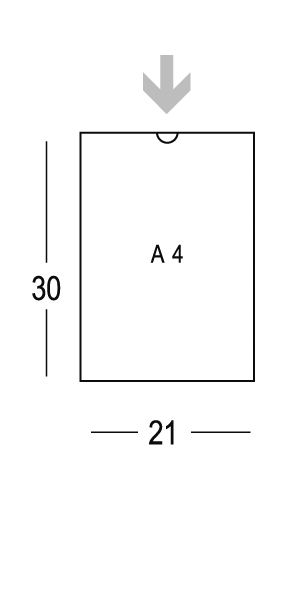 Schaukasten für Sicherheitspläne aus Plexiglas. Geeignet für 1 Blatt im A4 Hoch-Format.